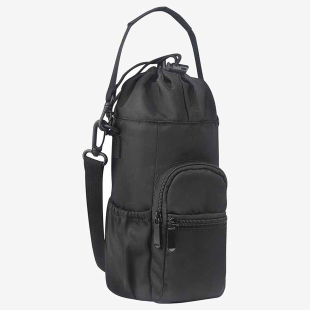 Portable Bottle Storage Bag For Travel Multifunctional Drawstring Crossbody Bag
