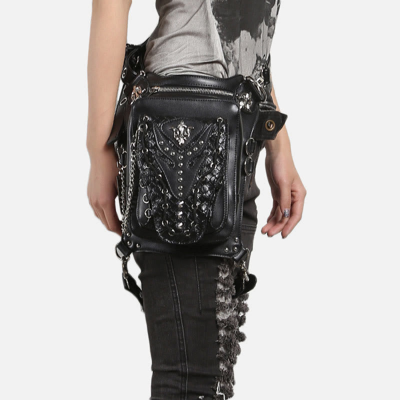 Multifunctional Waist Bag For Party Steampunk Gothic Hip Belt Bag