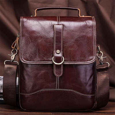 Large Capacity Retro Genuine Leather Crossbody Bag