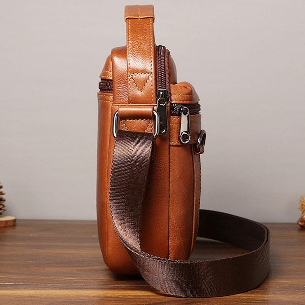 Large Capacity Retro Genuine Leather Crossbody Bag