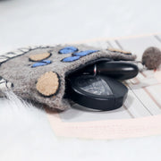 Wool Felt Coin Purse Cute Cartoon Furry Animal Shape Wallet