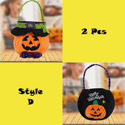 FREE TODAY: 2Pcs Halloween Pumpkin Decorative Cute Cartoon Round Candy Gift Bag