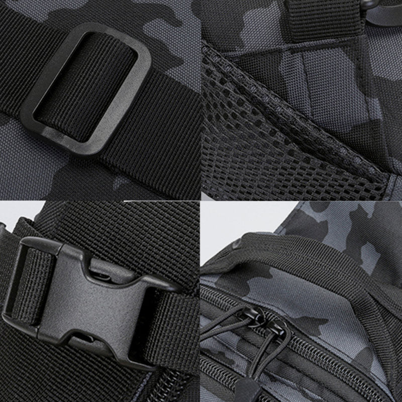 Waterproof Durable Tactical Camouflage Sling Bag With Reflective Strap