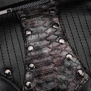 Steampunk Waist Bag For Women Men Rivet Leather Hip Pack