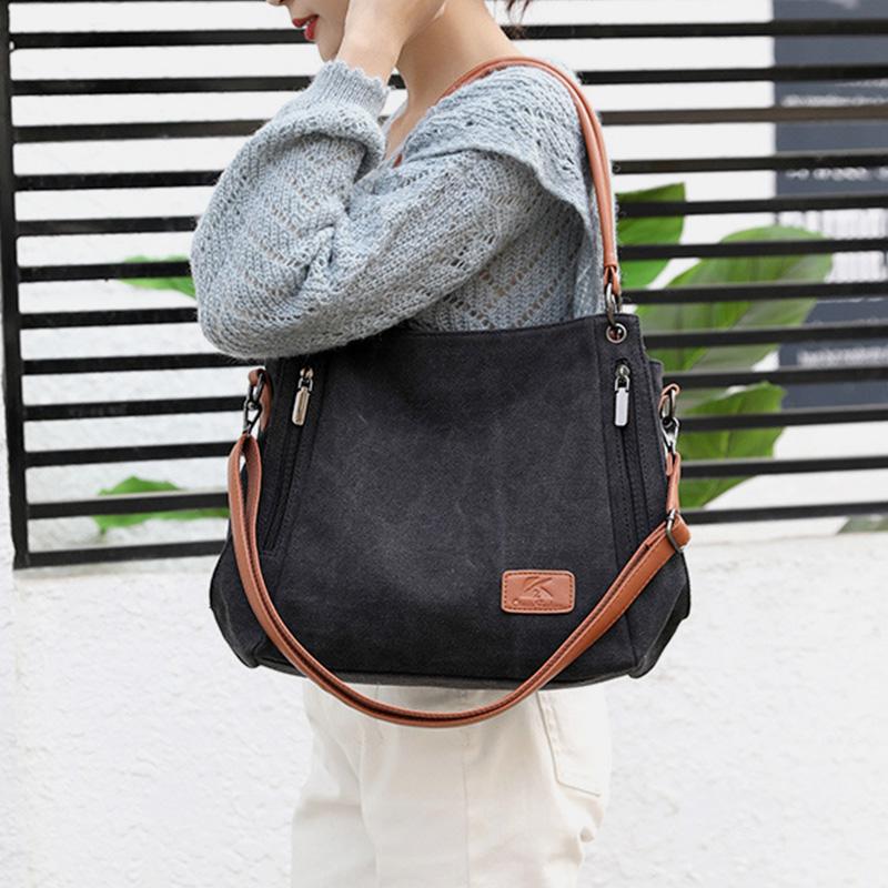 Large Capacity Casual Canvas Crossbody Bag