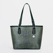 Women Tote Bags Crocodile Pattern PU Leather Handbags Shoulder Purse