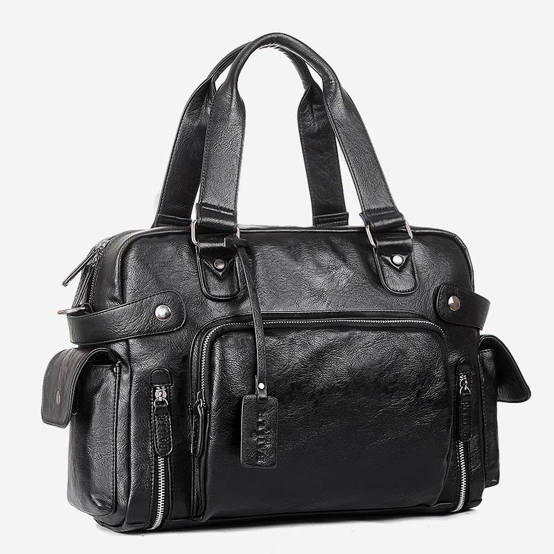 Handbag for Men Business Trip PU leather crossbody shoulder bag