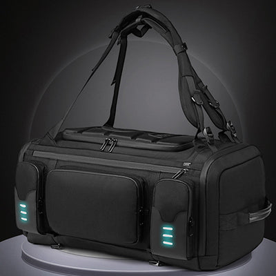 Large Capacity Travel Duffel Bag Tote Convertible Backpack with USB Charging Port