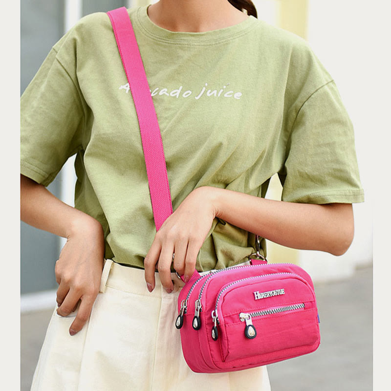 Crossbody Bag For Women Casual Adjustable Strape Nylon Waist Bag