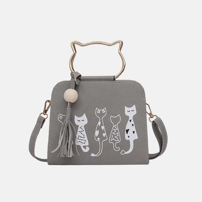 Cute Cat Paw Handbag Multi-carry Crossbody Bag