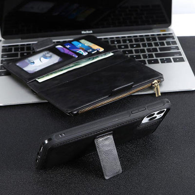 Phone Case For iPhone Detachable Magnetic Phone Bag With Wrist Strap