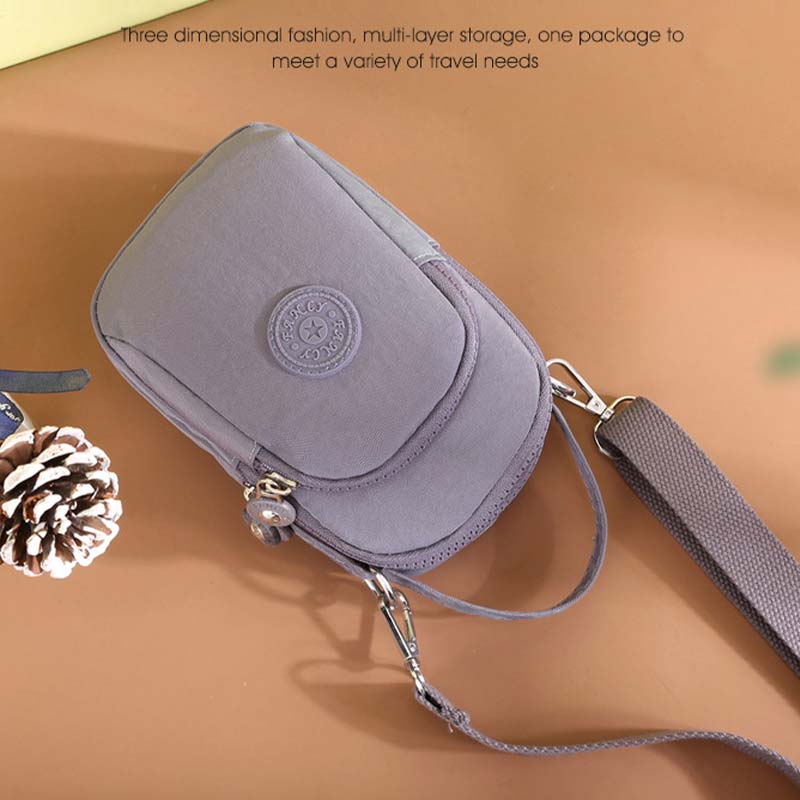 Lightweight Crossbody Bag Pouch Casual Phone Holsters with Headphone Hole