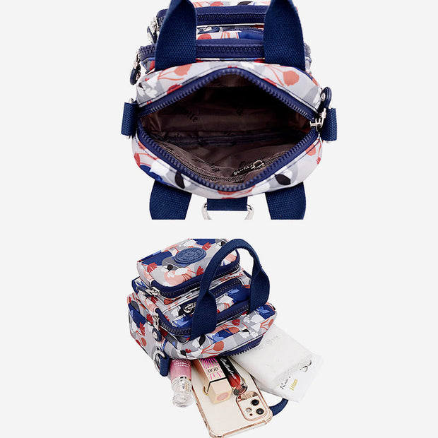 Crossbody Bag for Women Modern Elegant Nylon Multi-compartment Handbag