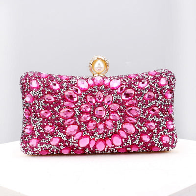 Diamond Encrusted Dinner Bag For Party Fashion Banquet Evening Bag