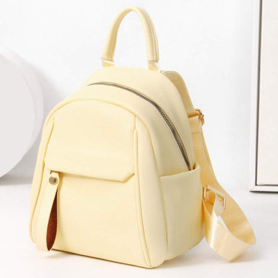 Women Mini Backpack Small Travel Casual PU Leather Daypack Purses