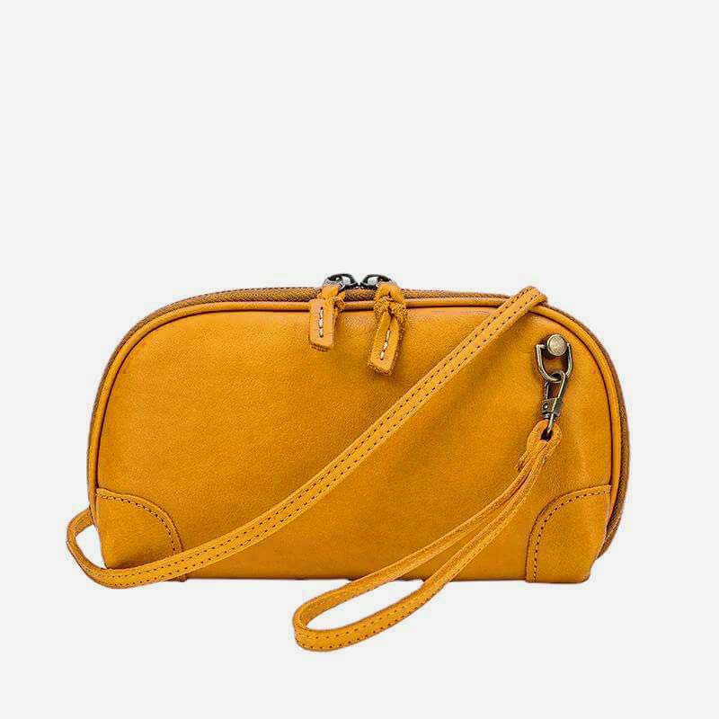 Multi-pocket Purses for Women Retro Leather Mini Crossbody Bag Clutch