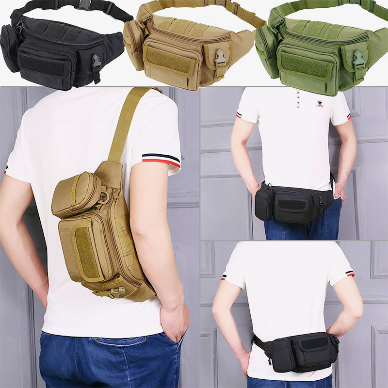 Camouflage Tactical Crossbody Bag Wear Resistant Hip Belt Waist Pack