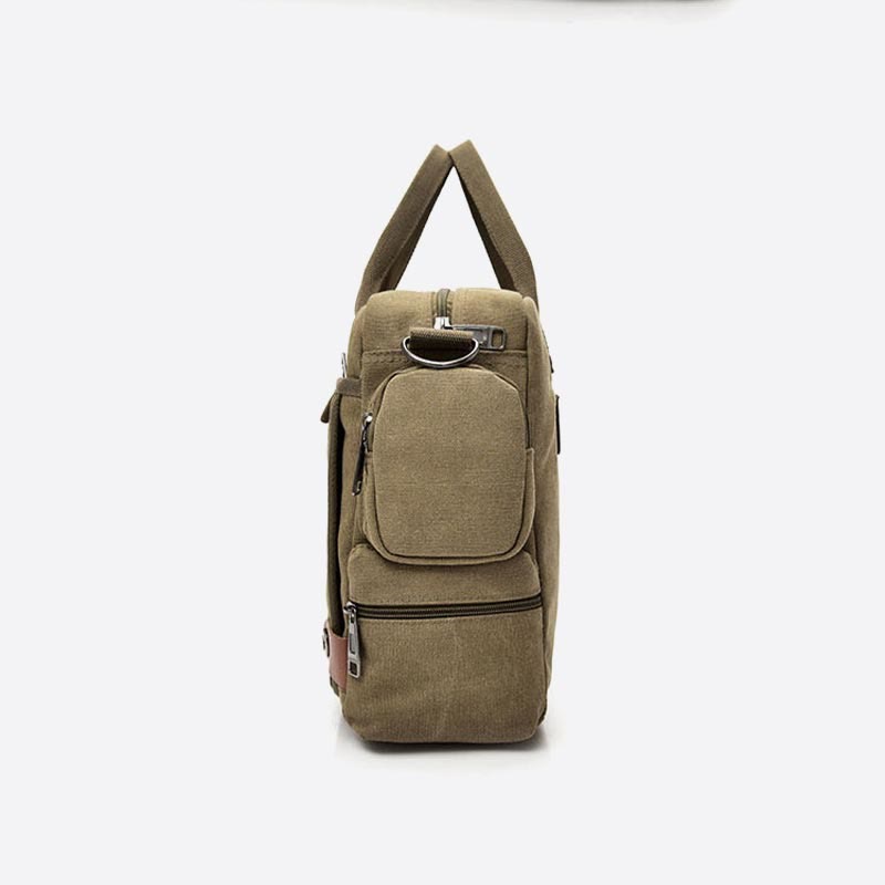 Messenger Bag for Men Casual Canvas Multi-Pocket crossbody bag