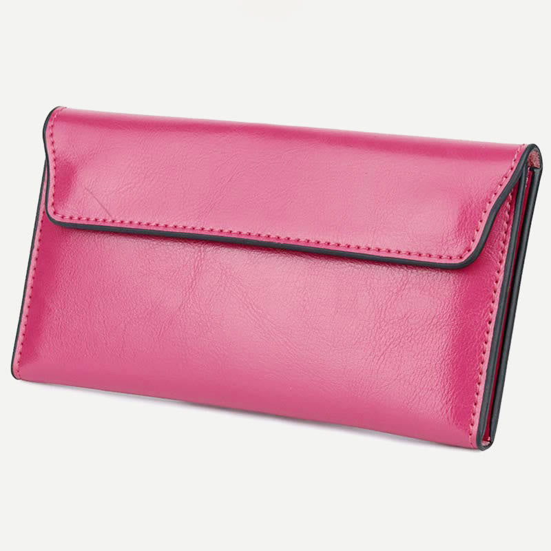 Wallet for Women Slim Multi-Function Minimalist Genuine Leather Handbag Purse