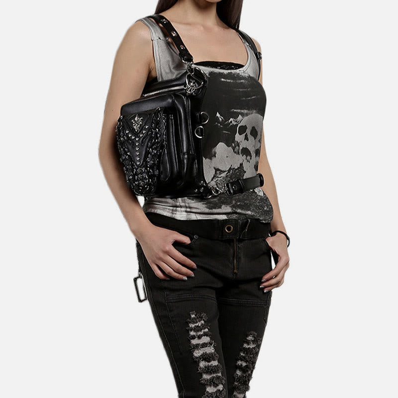 Multifunctional Waist Bag For Party Steampunk Gothic Hip Belt Bag