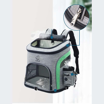 Pet Carrier Backpack with Pockets Plush Mat Leash for Puppies Cats