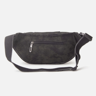 Canvas Waist Pack For Men Retro Small Crossbody Crescent Moon Bag