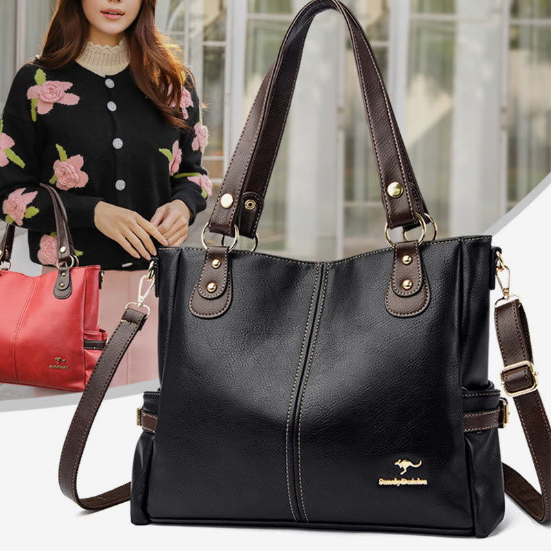 Bright Color Handbag Tote Women Dating Large Crossbody Leather Purse