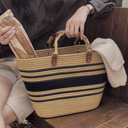 Limited Stock: Tote Bag for Women Vintage Large Capacity Cotton Straw Handbag