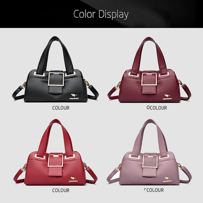 Handbag For Women Large Capacity Wide Handles Waterproof Crossbody Bag