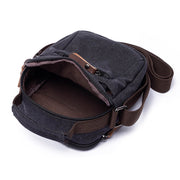 Vintage Multi-Carry Small Canvas Cross Body Purse Casual Shoulder Bag for Men