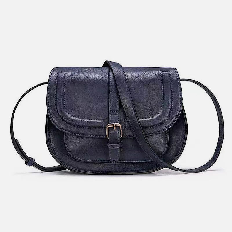 Elegant Saddle Bag Simple Magnetic Buckle Dating Bag For Women