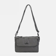 Multi-Compartment Soft Elegant Crossbody Bag