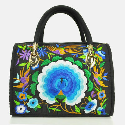 Large Capacity Multicolor Embroidered Ethnic Tote