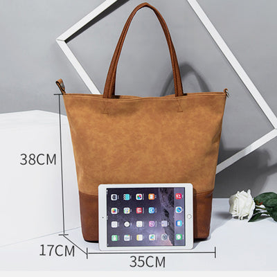 Large Capacity Soft Tote Handbag