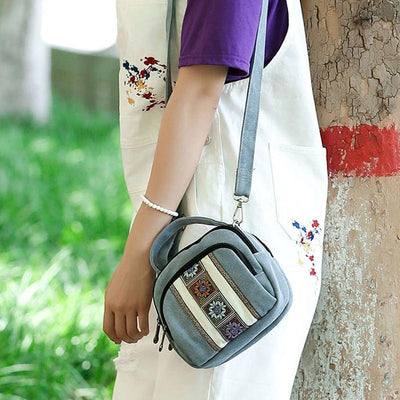 Folk-custom Multi-Pocket Crossbody Bag