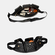 Waist Bag Leather Casual Outdoor Crossbody Shoulder Bag