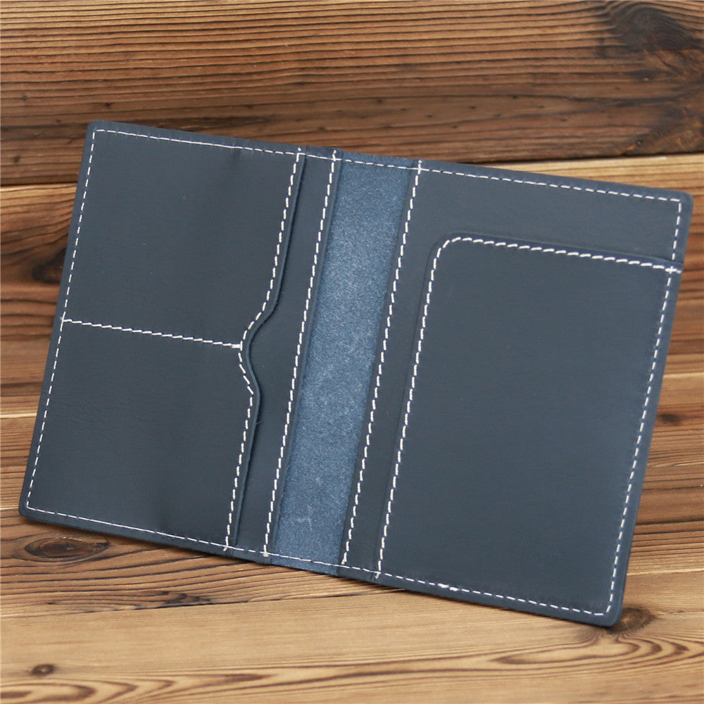 Ultra Thin Passport Holder For Suitcase Genuine Leather Case