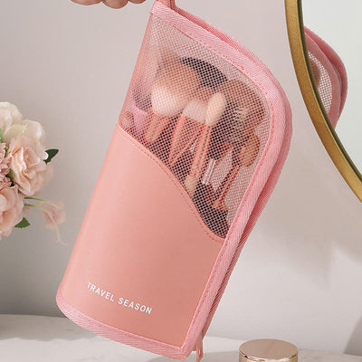 Storage Bag For Women Dialy Simple Vertical Travel Makeup Bag