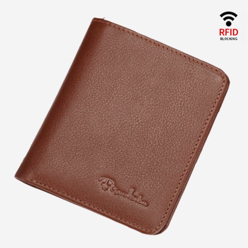 Super Slim Genuine Leather Business Soft Short Wallet