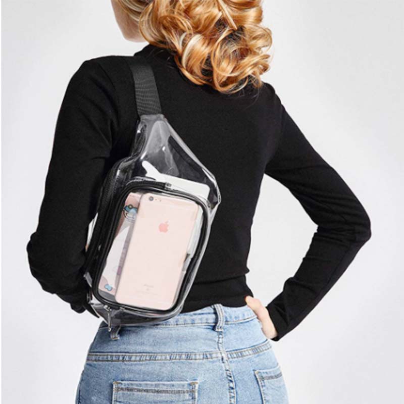 Large Capacity Waterproof Transparent Cute Waist Bag