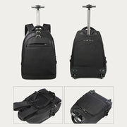Solid Color Oxford Backpack Women Men Business Travel Trolley Case