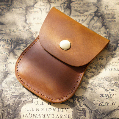 Genuine Leather Coin Purse Pouch Change Purse for Women Men