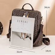 2Pcs Backpack Purse For Women PU Leather Convertible Satchel with Wallet