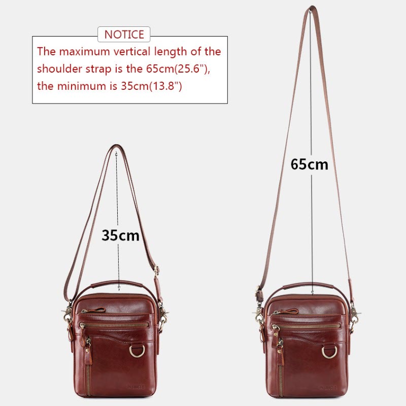 Multifunctional Genuine Leather Handbag Crossbody Bag