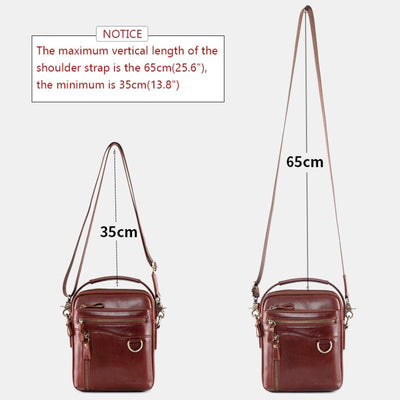 Multifunctional Genuine Leather Handbag Crossbody Bag