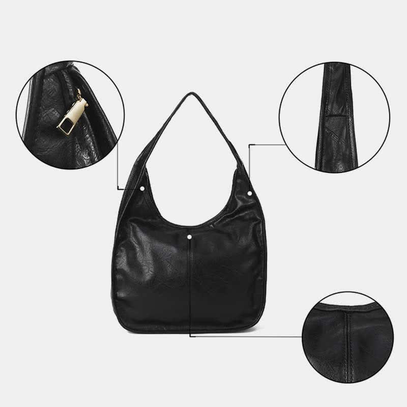 Hobo Purse Handbag for Women Soft Leather Top Handle Shoulder Bag