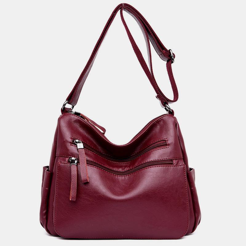 Casual Multi-Pocket Large Crossbody Bag