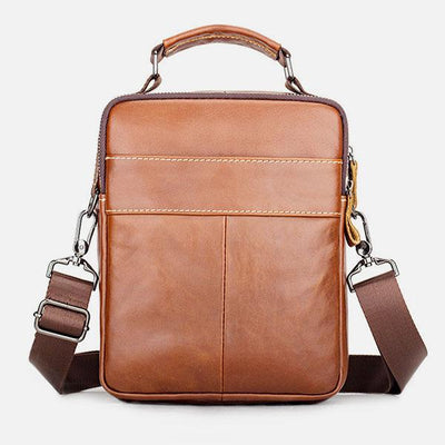 Genuine Leather Multifunction Multi-pockets Crossbody Bag