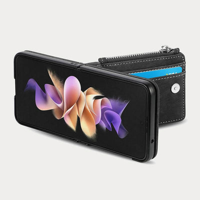 Phone Case For Z Flip5 2 In 1 Detachable Samll Wallet