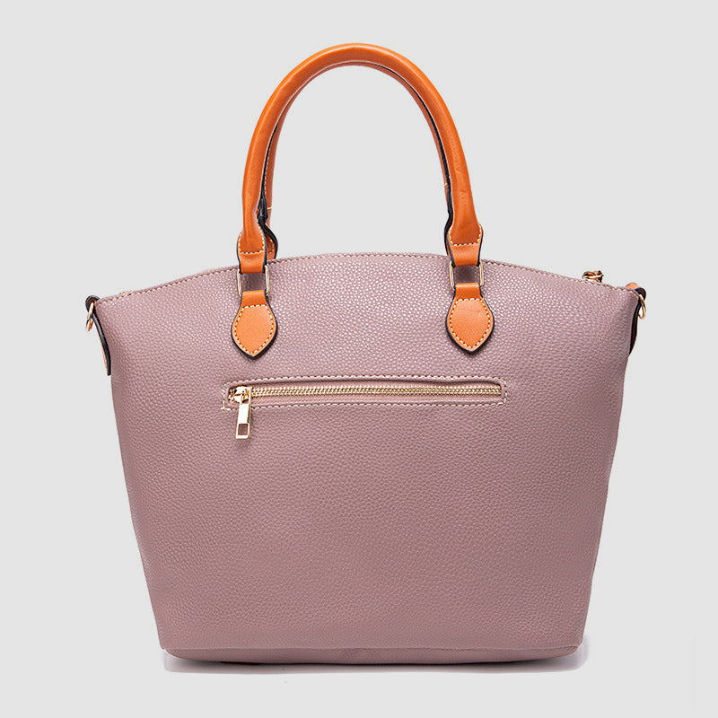 Lychee Pebble Grain Tote For Lady Classic Crossbody Leather Bag